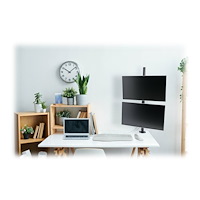 KENSINGTON Kensington monteringssats - fullständig rörelse - för 2 LCD/plasmapaneler - vertikal stapling - svart