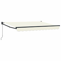 vidaXL Manuell Utdragbar Markis Kräm 2,5 x 2 m