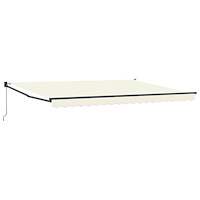 vidaXL Manuell Utdragbar Markis Kräm 4 x 2 m