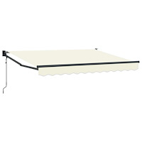 vidaXL Elektrisk Retraktabel Markis Kräm 3,5 x 2 m