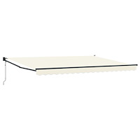 vidaXL Elektrisk Retraktabel Markis Kräm 4 x 2 m