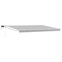 vidaXL Manuell utdragbar markis med LED-lampor 4 x 2 m