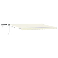 vidaXL Elektrisk Retraktabel Markis Kräm 5 x 3 m