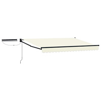 vidaXL Elektrisk Retraktabel Markis Kräm 3 x 2 m