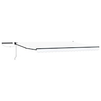 vidaXL Elektrisk Retraktabel Markis Vit 4,5 × 3 m