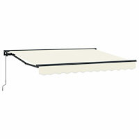 vidaXL Manuell Utdragbar Markis Kräm 2,5 x 2 m