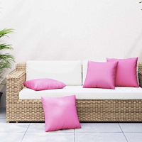 vidaXL Spridda Kuddar Enfärgad 4 pcs Rosa 50 x 50 cm Polyester Tyg