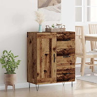 vidaXL Sideboard Gammalt trä 69,5 x 34 x 90 cm Konstruerat trä