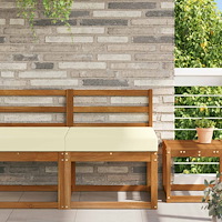 vidaXL Utomhus Soffa Kudde Kräm 60 x 60 x 8 cm Polyester