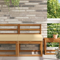 vidaXL Utomhus Soffa Kudde Beige 60 x 60 x 8 cm Polyester