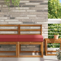 vidaXL Utomhus Soffa Kudde Vinröd 60 x 60 x 8 cm Polyester