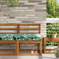 vidaXL Utomhus Soffa Kudde Bladmönster 60 x 60 x 8 cm Polyester