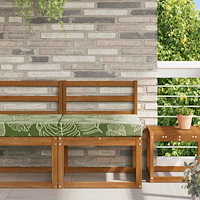 vidaXL Utomhus Soffa Kudde Bladdesign 60 x 60 x 8 cm Polyester