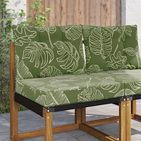 vidaXL Utomhus Soffa Kudde 2 pcs Bladdesign Polyester