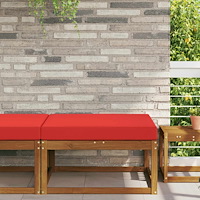 vidaXL Utomhus Soffa Kudde Röd 80 x 80 x 8 cm Polyester