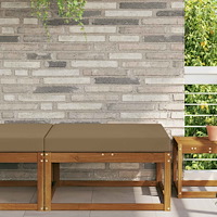 vidaXL Utomhus Soffa Kudde Taupe 80 x 80 x 8 cm Polyester