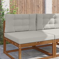 vidaXL Utomhus Soffa Kudde 2 pcs Grå Polyester