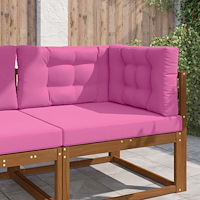 vidaXL Utomhus Soffa Kudde 3 pcs Rosa Polyester