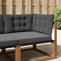 vidaXL Utomhus Soffa Kudde 3 pcs Antracit Polyester