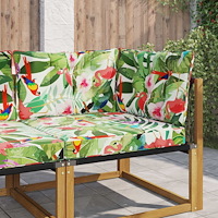 vidaXL Utomhus Soffa Kudde 3 pcs färgstark Polyester