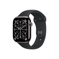 Apple Apple Watch Series 11 (GPS + Cellular) - skiffer titan - smart klocka med sportband - svart - 64 GB