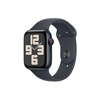 Apple Apple Watch SE (GPS + Cellular) 2a generation - midnattsaluminium - smart klocka med sportband - midnatt - 32 GB