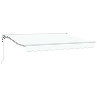 vidaXL Elektrisk Retraktabel Markis Vit 3 x 2,5 m