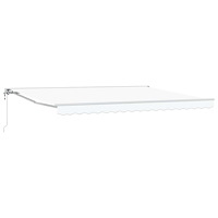 vidaXL Elektrisk Retraktabel Markis Vit 4,5 × 3 m