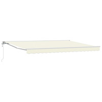 vidaXL Elektrisk Retraktabel Markis Gräddvit 4,5 × 3,5 m