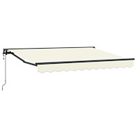 vidaXL Elektrisk Retraktabel Markis Gräddvit 2,5 x 2 m