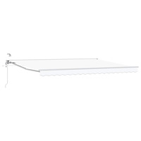 vidaXL Elektrisk Retraktabel Markis Vit 4 × 3 m