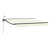 vidaXL Elektrisk Retraktabel Markis Kräm 3 x 2,5 m