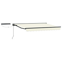 vidaXL Elektrisk Retraktabel Markis Kräm 3 x 2 m