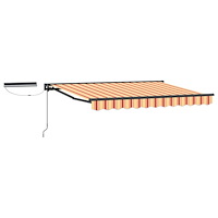 vidaXL Elektrisk Retraktabel Markis Gul, Orange, Antracit 3 x 2,5 m