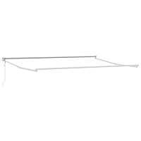 vidaXL Elektrisk utdragbar markisram Vit 4 x 2 m Aluminium