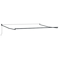 vidaXL Manuell utdragbar markisram Antracit 4 x 2 m Aluminium