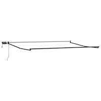vidaXL Elektrisk utdragbar markisram Antracit 4,5 × 3 m Aluminium