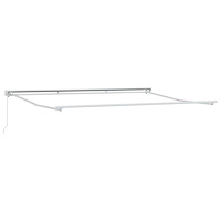 vidaXL Manuell Markisram Justerbar Vit 4,5 × 3 m Stål