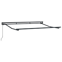 vidaXL Manuell Markisram Justerbar Antracit 3,5 x 2 m Stål