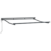 vidaXL Elektrisk utdragbar markisram Justerbar Antracit 3 x 2 m Stål