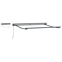 vidaXL Elektrisk utdragbar markisram Antracit 3,5 x 2,5 m Stål