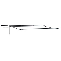 vidaXL Elektrisk utdragbar markisram Antracit 4,5 × 3,5 m Stål