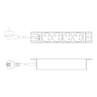 Digitus DIGITUS - kraftdistributionsenhet - 4000 Watt