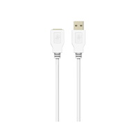 Sinox beslag Sinox SOC04302, 2 m, USB A, USB A, USB 2.0, 0,48 Gbit/s, Vit