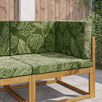 vidaXL Utomhus Soffa Kudde 3 pcs Bladdesign Polyester