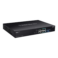 TRENDnet TRENDnet TPE BG102G - switch - 10 portar - ohanterad - rackmonterbar - TAA-kompatibel