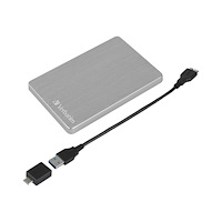 VERBATIM Verbatim Store 'n' Go ALU Slim - hårddisk - 1 TB - USB 3.2 Gen 1