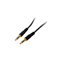 StarTech.com StarTech.com 6 ft Slim 3.5mm Stereo Audio Cable - M/M - 3.5mm Male to Male Audio Cable for your Smartphone, Tablet or MP...