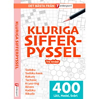 Tankesport Kluriga Sifferpyssel. Lätt - medel - svårt (häftad)
