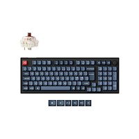 Keychron Keychron V5 Max - tangentbord - QMK, custom mechanical, ISO layout collection - med vred - QWERTY - Nordisk - kolsvart I...